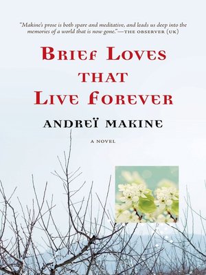 cover image of Brief Loves That Live Forever